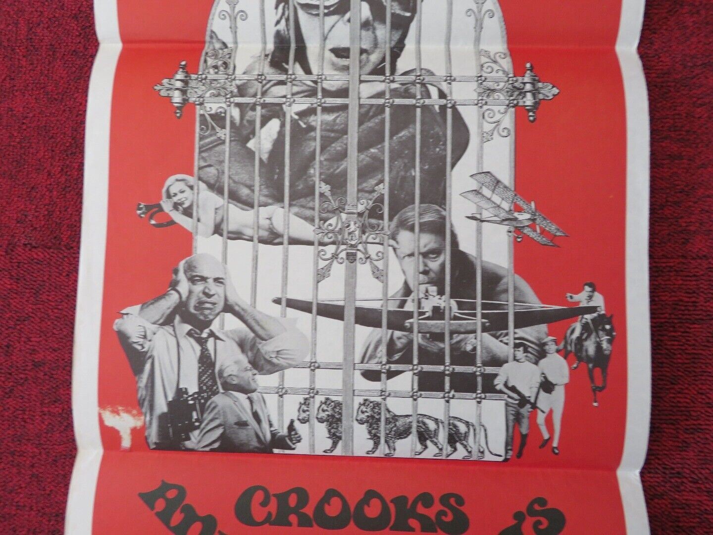 CROOKS AND CORONETS / Sophie's Place FOLDED AUSTRALIAN DAYBILL POSTER 1969 Movie posters