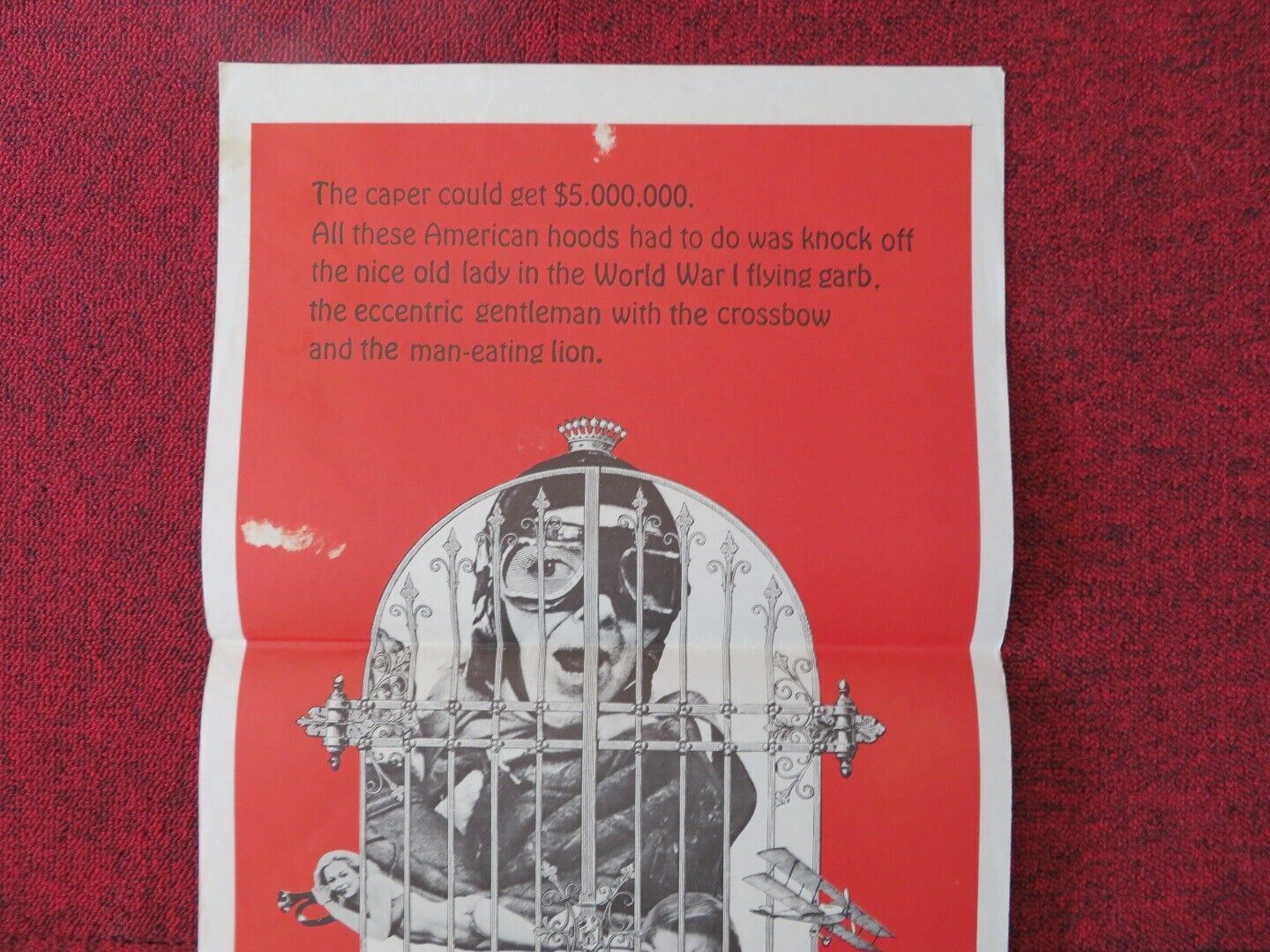 CROOKS AND CORONETS / Sophie's Place FOLDED AUSTRALIAN DAYBILL POSTER 1969 Movie posters