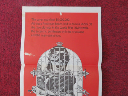 CROOKS AND CORONETS / Sophie's Place FOLDED AUSTRALIAN DAYBILL POSTER 1969 Movie posters