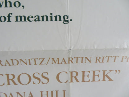 CROSS CREEK US ONE SHEET ROLLED POSTER MARY STEENBURGEN RIP TORN 1983 Rendezvous Cinema Movie posters