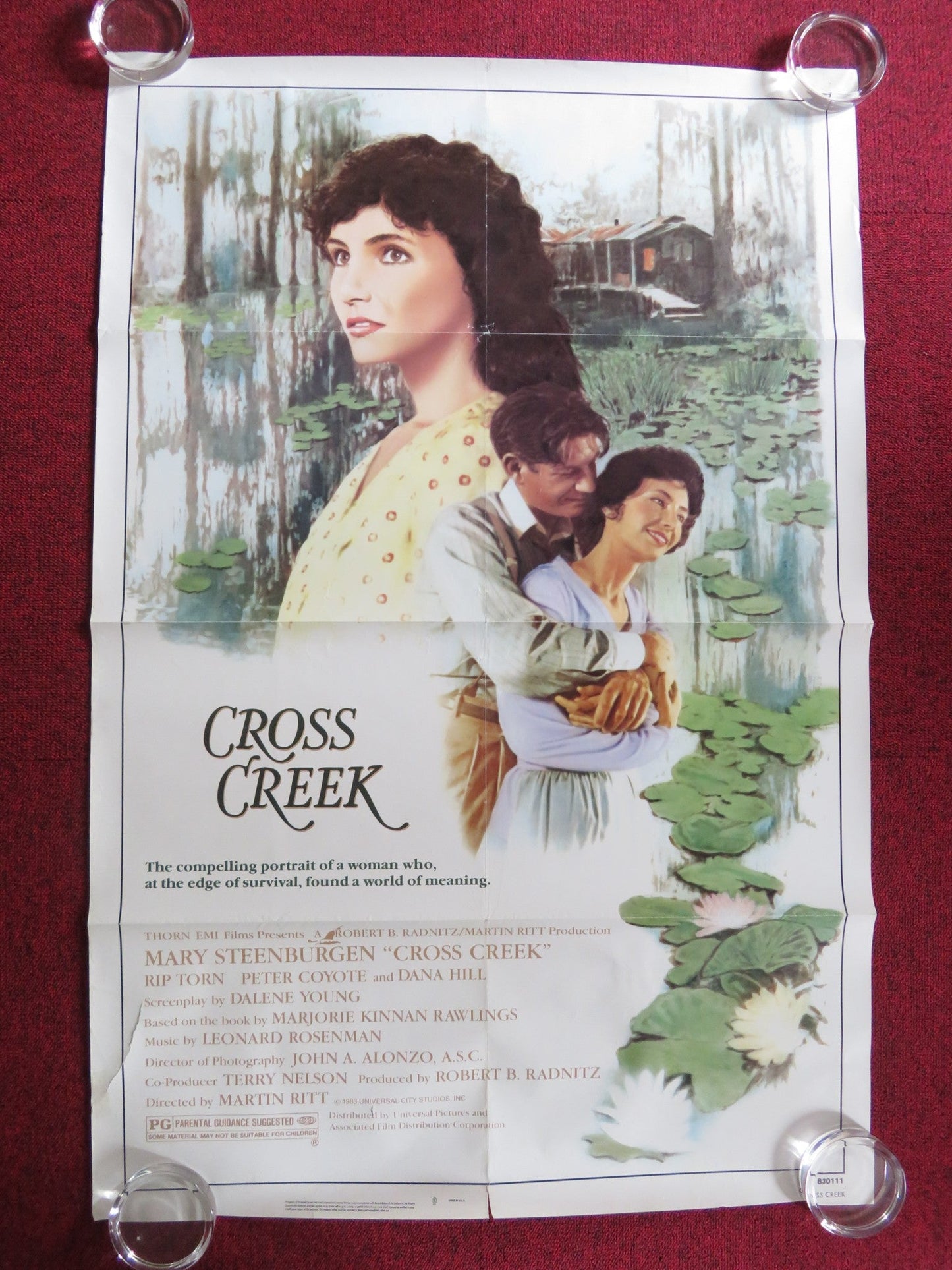 CROSS CREEK US ONE SHEET ROLLED POSTER MARY STEENBURGEN RIP TORN 1983 Rendezvous Cinema Movie posters