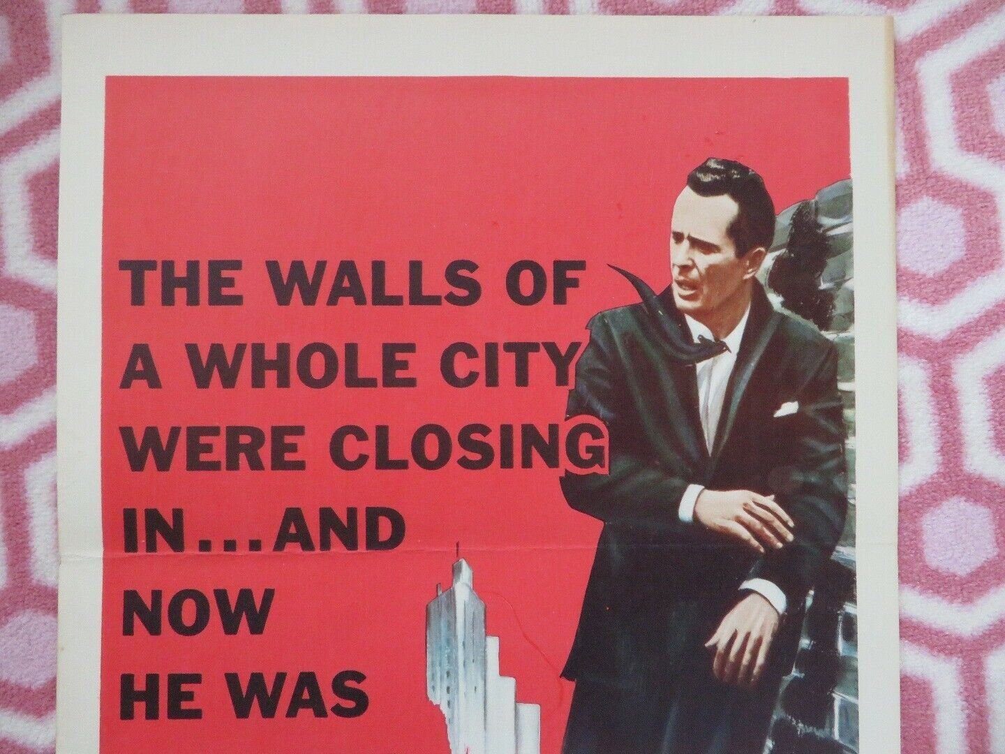 CROSS - UP/ tiger by the tail US INSERT (14"x 36") POSTER LARRY PARKS 1958 Movie posters