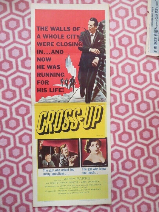 CROSS - UP/ tiger by the tail US INSERT (14"x 36") POSTER LARRY PARKS 1958 Movie posters