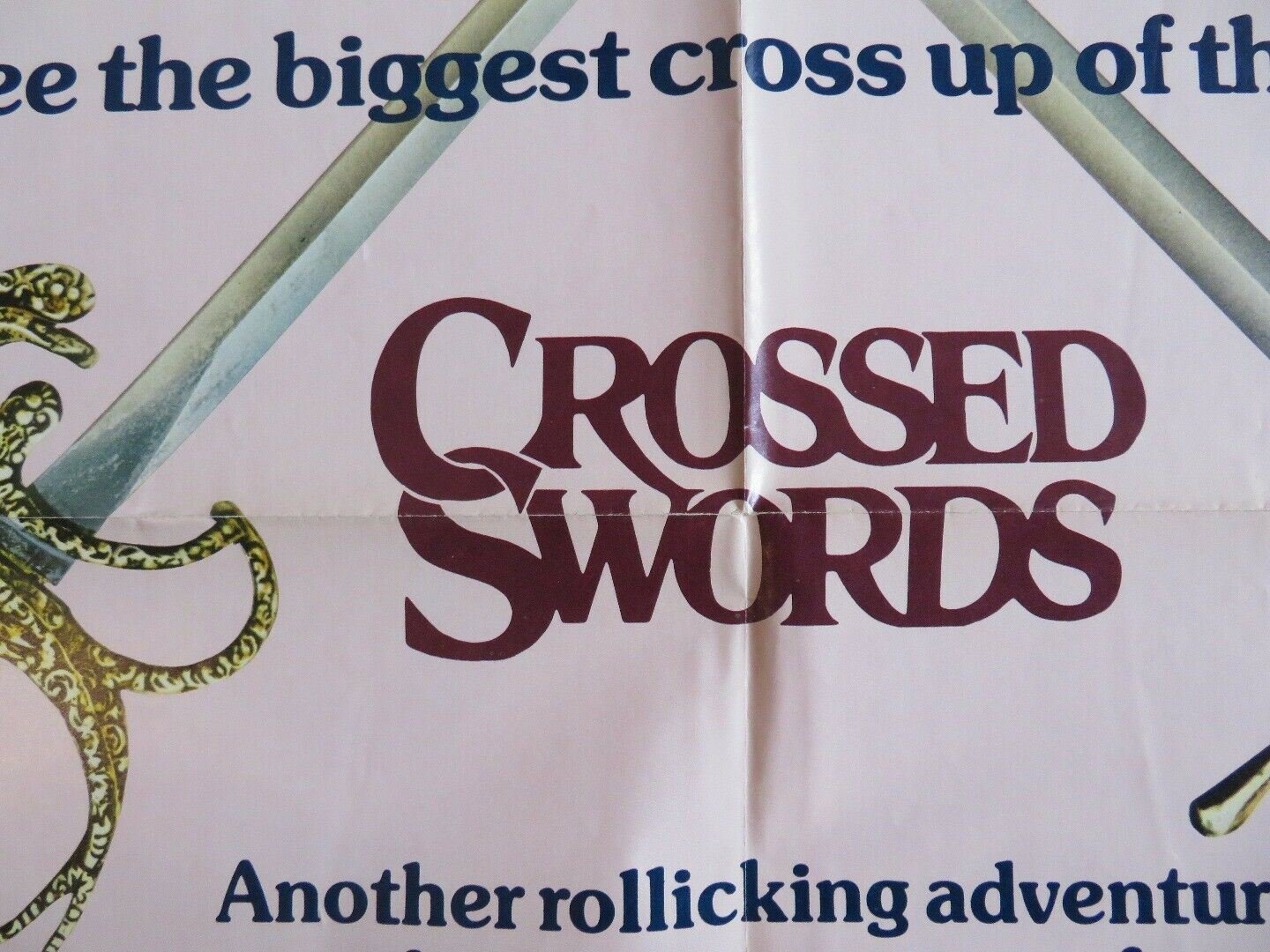 CROSSED SWORDS US ONE SHEET POSTER OLIVER REED RAQUEL WELCH MARK LESTER 1977 Movie posters