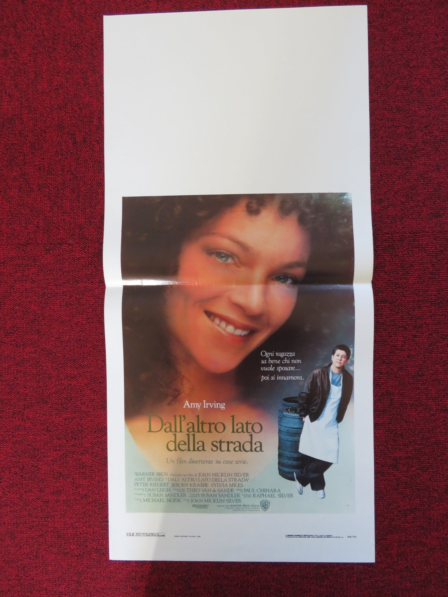 CROSSING DELANCEY ITALIAN LOCANDINA POSTER AMY IRVING PETER RIEGERT 1989 Rendezvous Cinema Movie posters