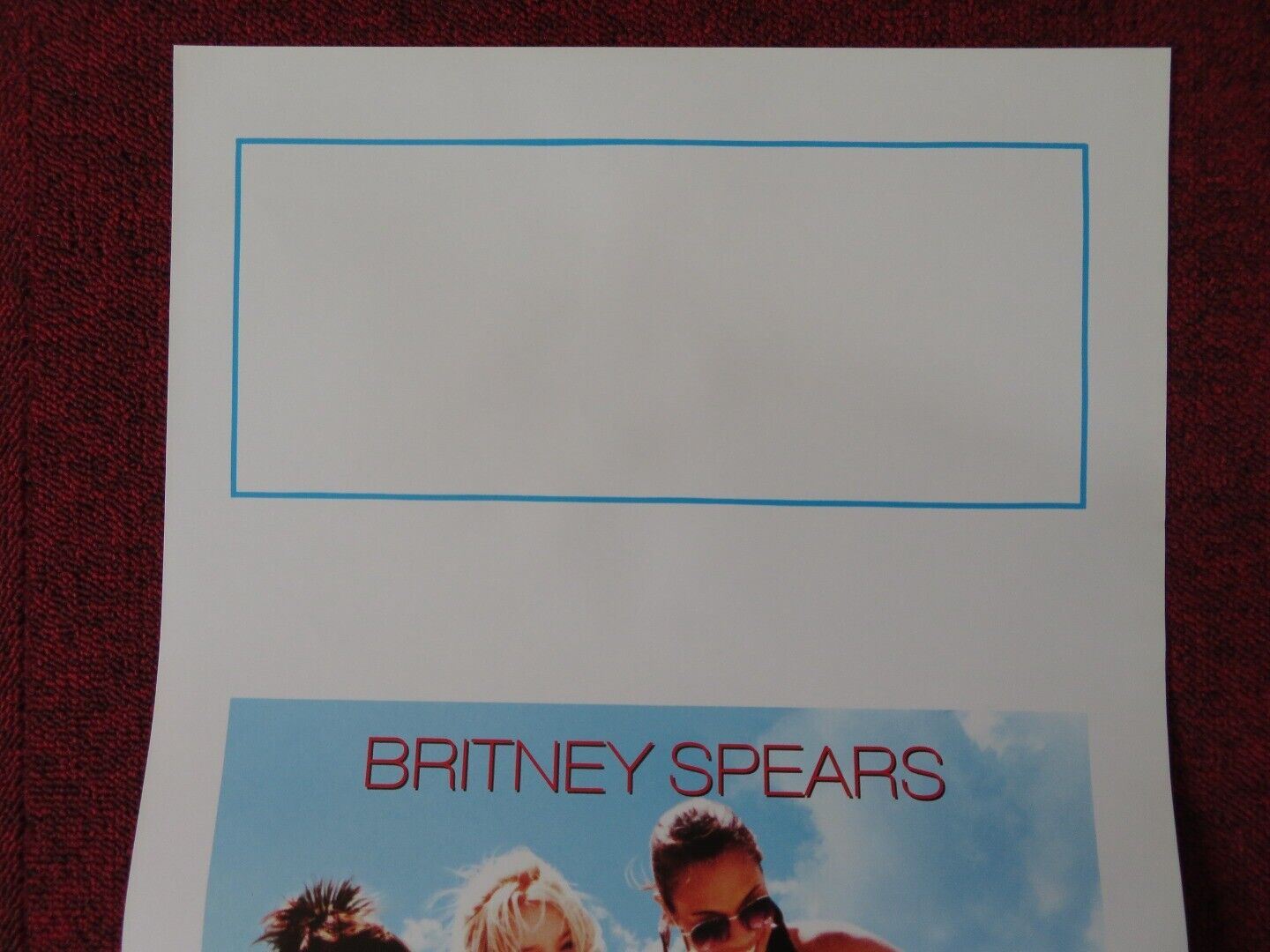 CROSSROADS ITALIAN LOCANDINA (27.5"x13") POSTER BRITNEY SPEARS A MOUNT 2002 - Rendezvous Cinema
