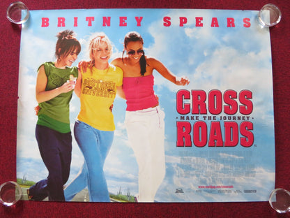 CROSSROADS UK QUAD (30"x 40") ROLLED POSTER BRITNEY SPEARS ANSON MOUNT 2002 Rendezvous Cinema Movie posters