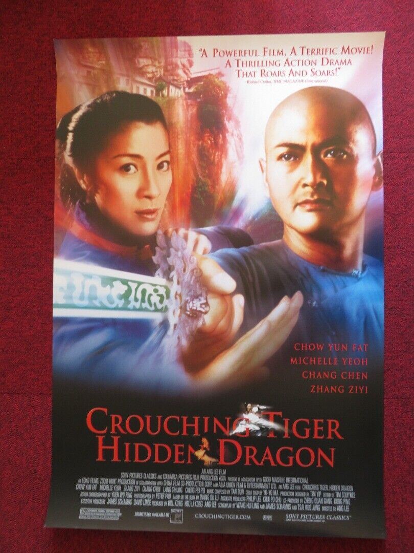 CROUCHING TIGER HIDDEN DRAGON US ONE SHEET ROLLED POSTER CHOW YUN FAT 2000 Movie posters