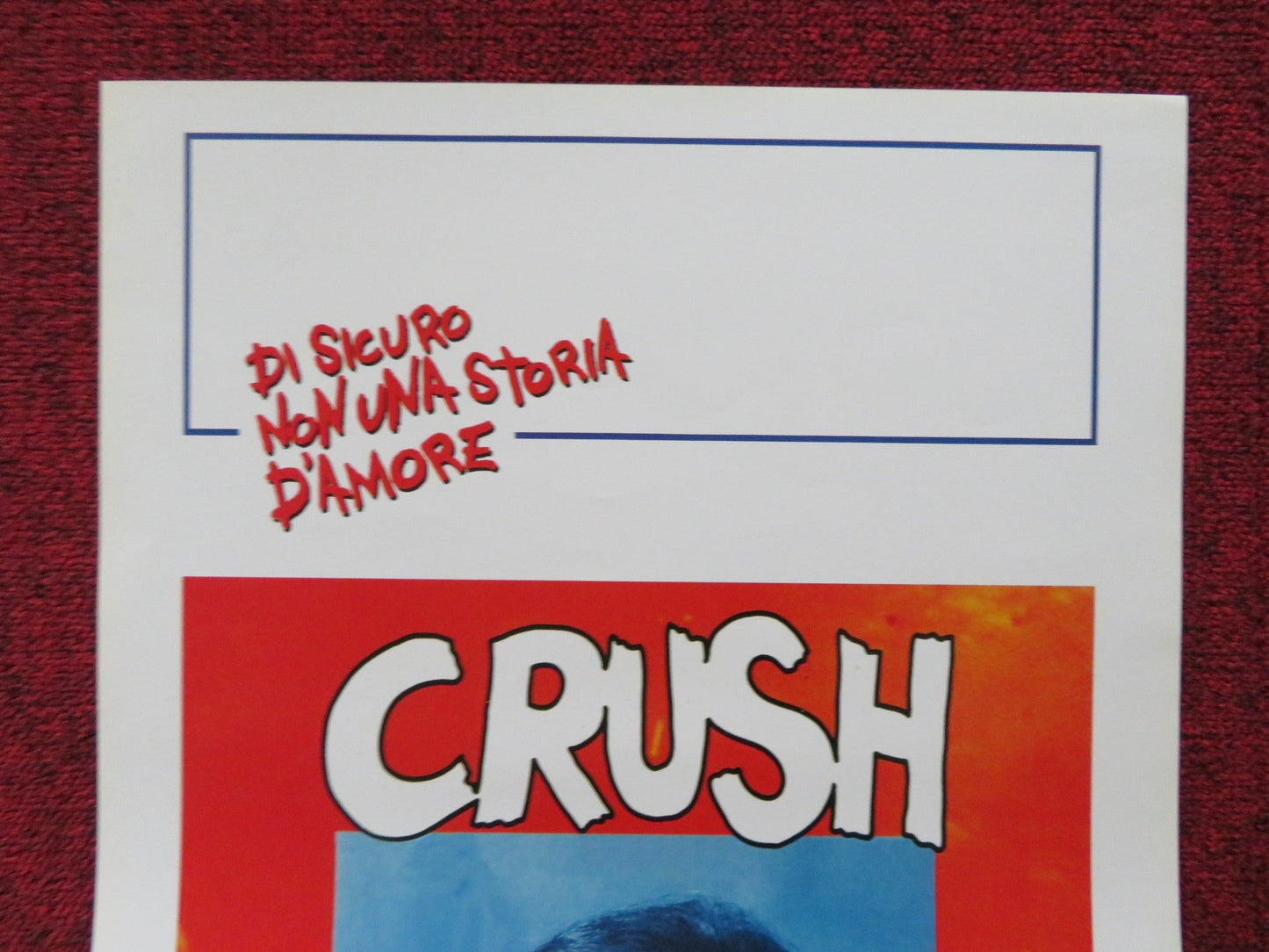 CRUSH ITALIAN LOCANDINA POSTER MARCIA GAY HARDEN WILLIAM ZAPPA 1993 Rendezvous Cinema Movie posters