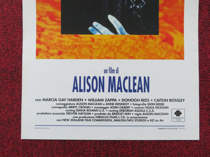 CRUSH ITALIAN LOCANDINA POSTER MARCIA GAY HARDEN WILLIAM ZAPPA 1993 Rendezvous Cinema Movie posters