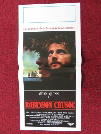 CRUSOE ITALIAN LOCANDINA (27.5"x13") POSTER AIDAN QUINN ELVIS PAYNE 1989 Movie posters