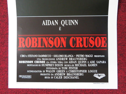 CRUSOE ITALIAN LOCANDINA (27.5"x13") POSTER AIDAN QUINN ELVIS PAYNE 1989 Movie posters