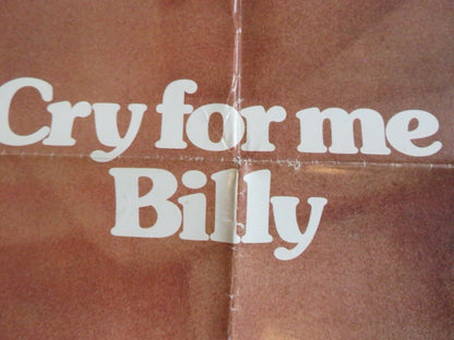 CRY FOR ME BILLY US ONE SHEET POSTER CLIFF POTTS 1972 Movie posters