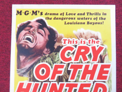 CRY OF THE HUNTED US INSERT (14"x 36") POSTER VITTORIO GASSMAN SULLIVAN 1953 Rendezvous Cinema Movie posters