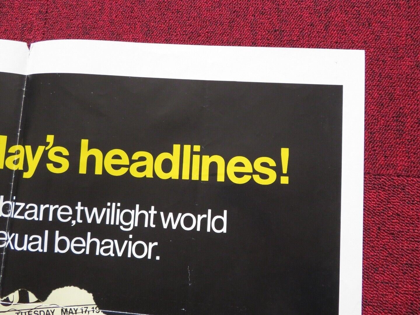 CRY RAPE / THE BRUTES FOLDED US ONE SHEET POSTER HELGA ANDERS K. LOWITSCH 1970 - Rendezvous Cinema