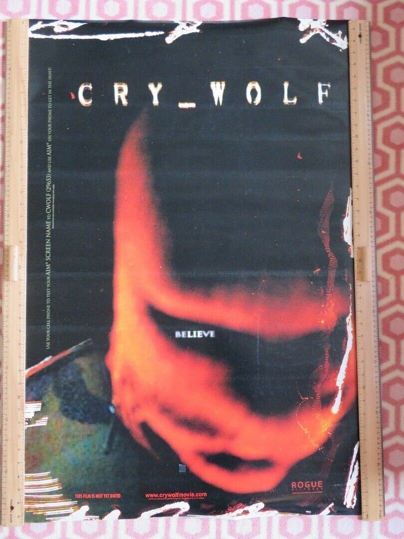 CRY WOLF US ONE SHEET ROLLED POSTER ERICA YATES 2005 Movie posters