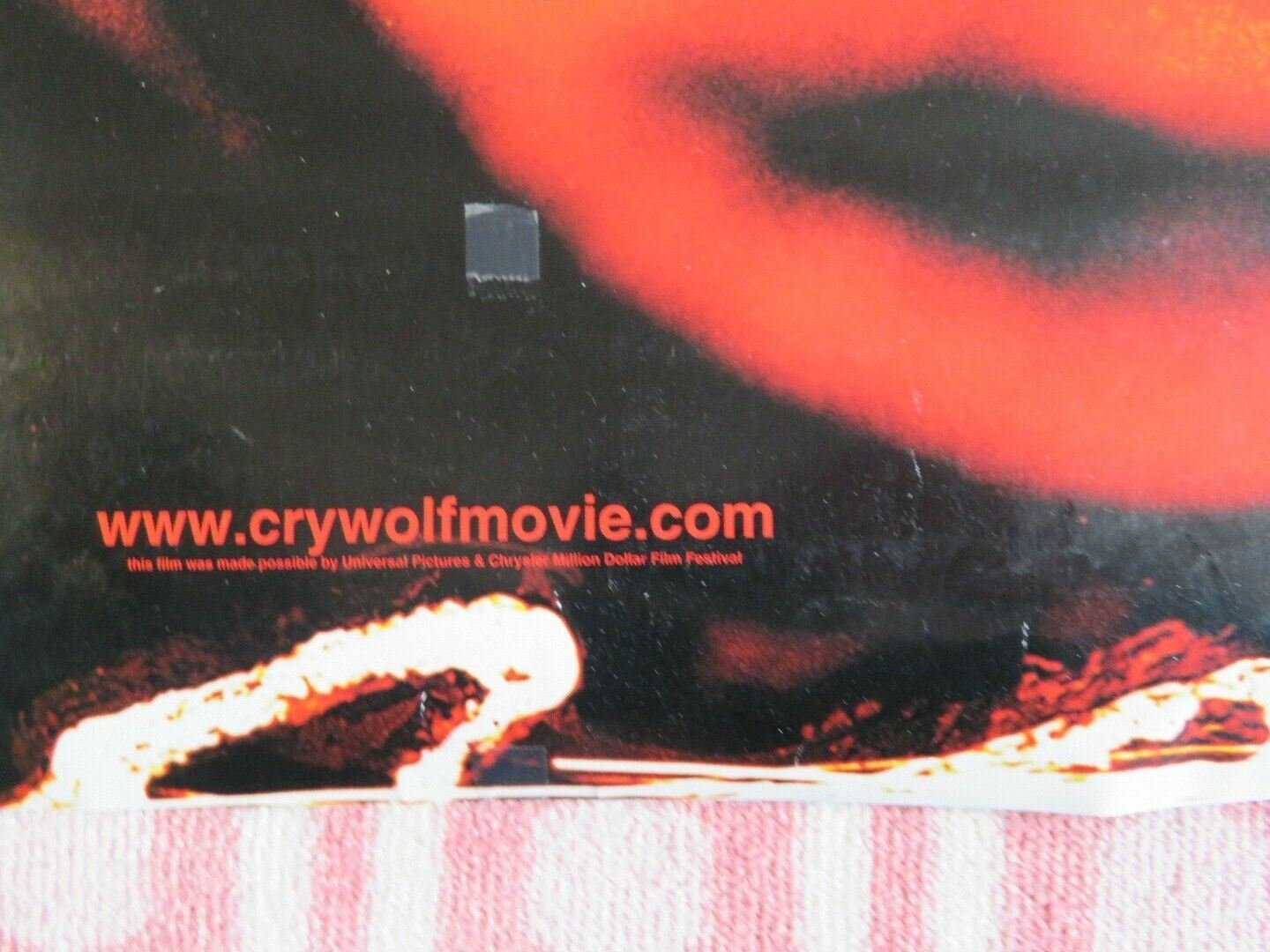 CRY WOLF US ONE SHEET ROLLED POSTER ERICA YATES 2005 Movie posters