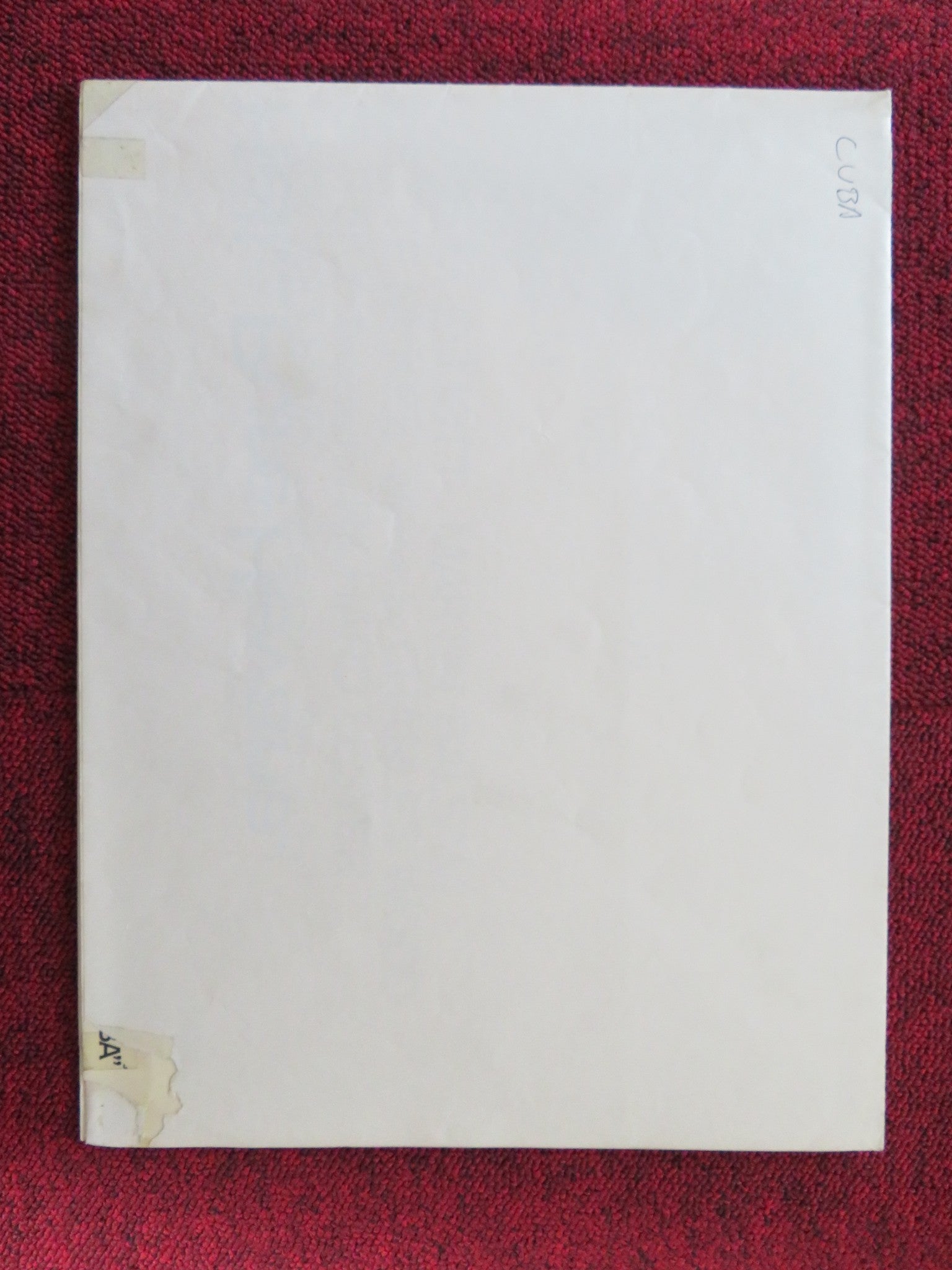 CUBA FOLDED US ONE SHEET POSTER SEAN CONNERY BROOKE ADAMS 1979 Rendezvous Cinema Movie posters