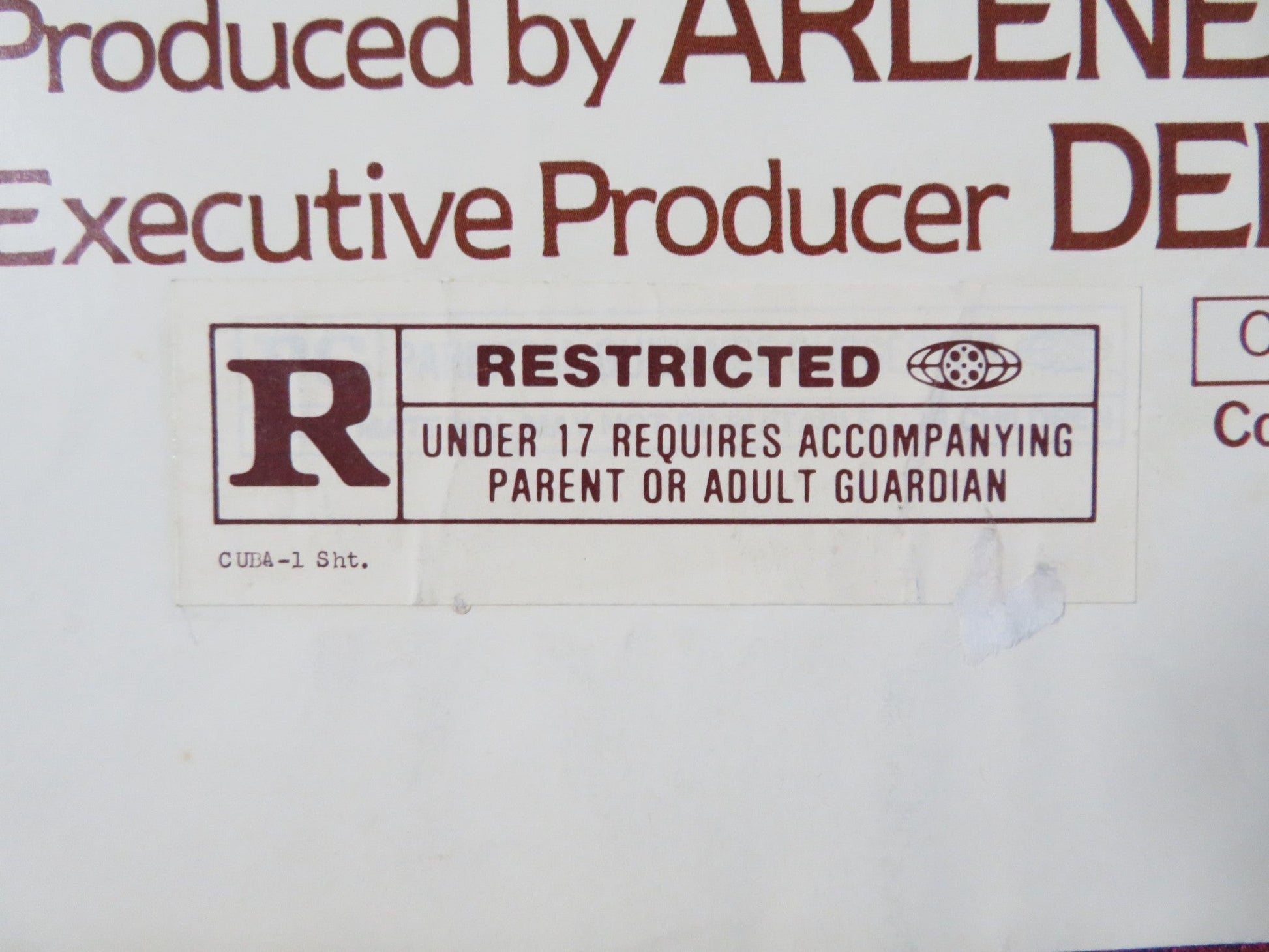 CUBA FOLDED US ONE SHEET POSTER SEAN CONNERY BROOKE ADAMS 1979 Rendezvous Cinema Movie posters