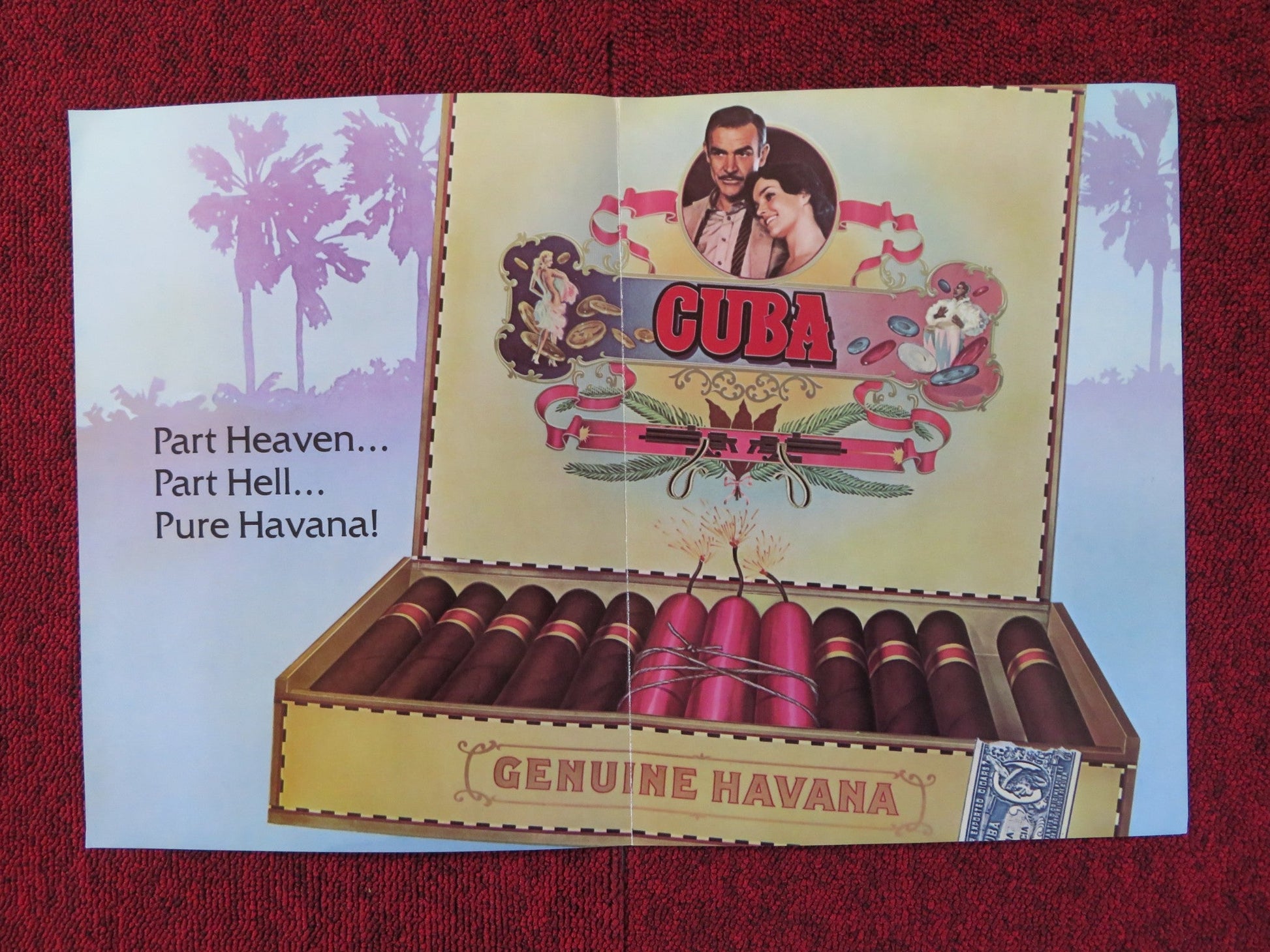 CUBA PRESSKIT COVER UNITED ARTISTS SEAN CONNERY BROOKE ADAMS 1979 Rendezvous Cinema Movie posters