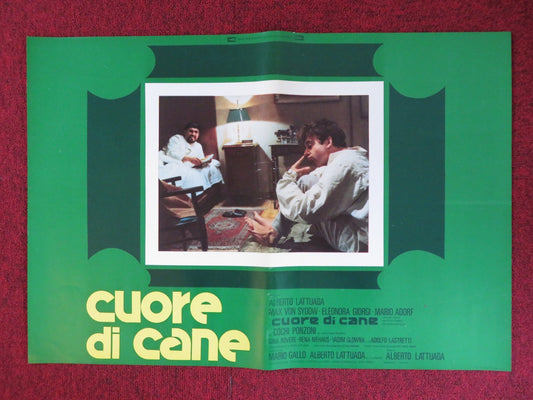 CUORE DI CANE - A ITALIAN FOTOBUSTA POSTER MAX VON SYDOW ELEONORA GIORGI 1976 Rendezvous Cinema Movie posters