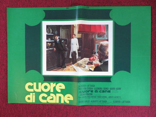 CUORE DI CANE - C ITALIAN FOTOBUSTA POSTER MAX VON SYDOW ELEONORA GIORGI 1976 Rendezvous Cinema Movie posters
