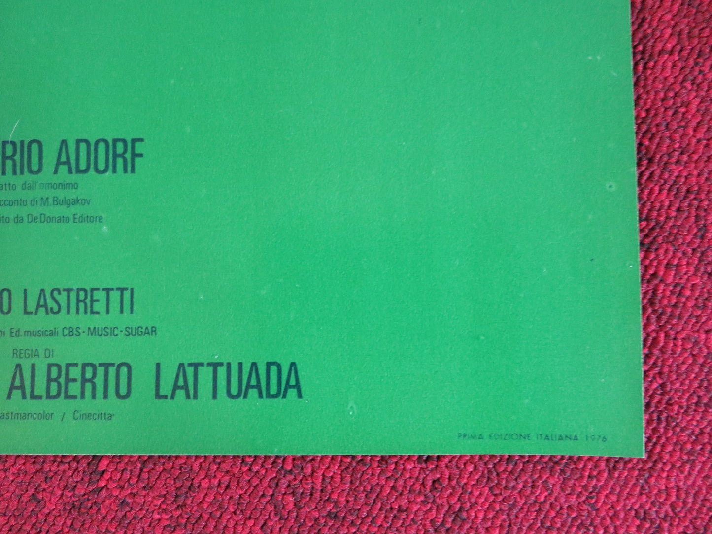 CUORE DI CANE - D ITALIAN FOTOBUSTA POSTER MAX VON SYDOW ELEONORA GIORGI 1976 Rendezvous Cinema Movie posters