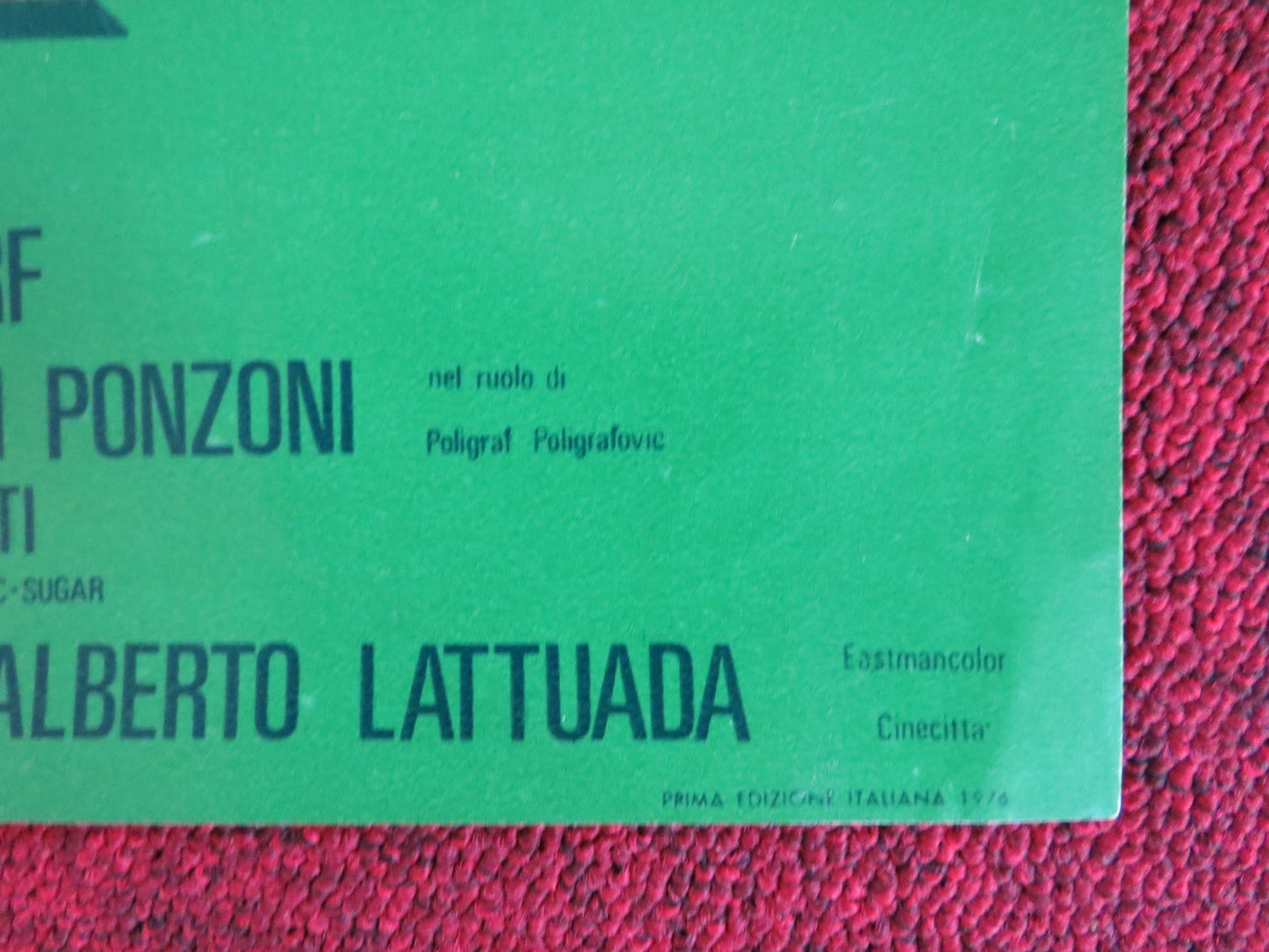 CUORE DI CANE - F ITALIAN FOTOBUSTA POSTER MAX VON SYDOW ELEONORA GIORGI 1976 Rendezvous Cinema Movie posters