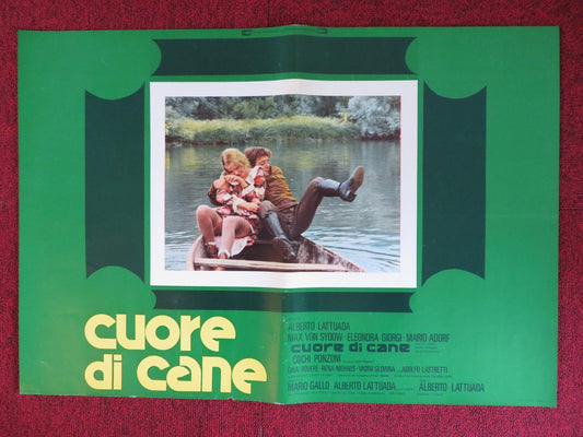 CUORE DI CANE - G ITALIAN FOTOBUSTA POSTER MAX VON SYDOW ELEONORA GIORGI 1976 Rendezvous Cinema Movie posters