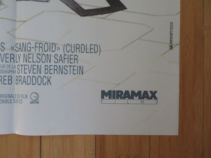 CURDLED / SANG - FROID FRENCH GRANDE POSTER TARANTINO WILLIAM BALDWIN A. JONES '96 Rendezvous Cinema Movie posters