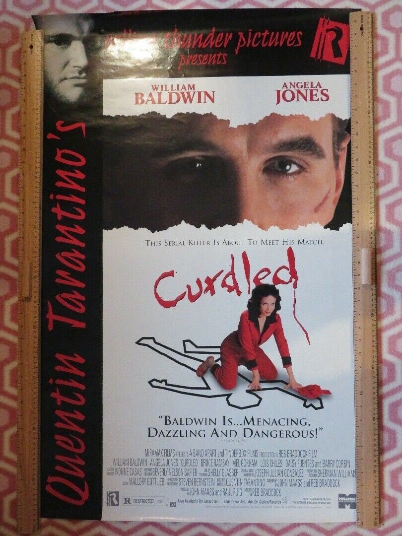 CURDLED US ONE SHEET ROLLED POSTER QUENTIN TATANTINO ANGELA JONES 1996 Rendezvous Cinema Movie posters