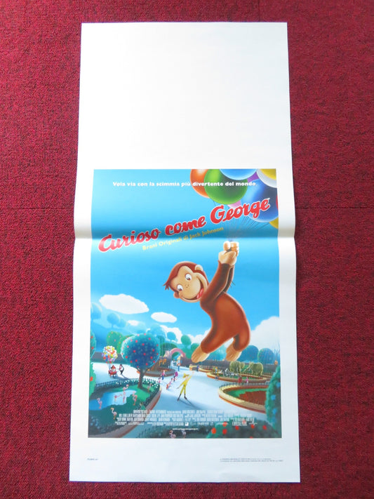 CURIOUS GEORGE ITALIAN LOCANDINA POSTER WILL FERRELL FRANK WELKER 2006 Rendezvous Cinema Movie posters