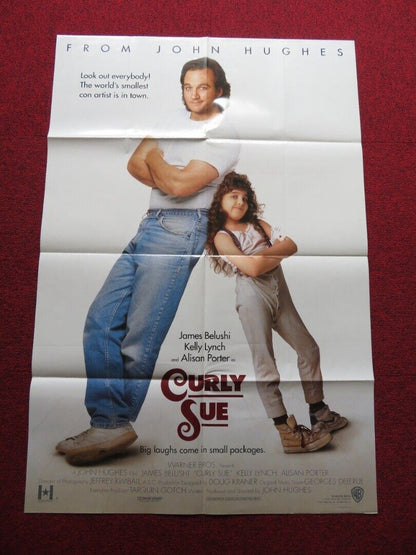 CURLY SUE FOLDED US ONE SHEET POSTER JIM BELUSHI KELLY LYNCH 1991 Movie posters
