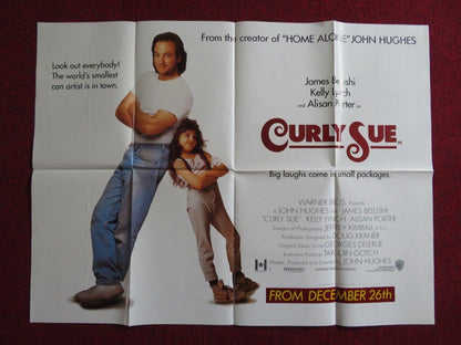 CURLY SUE UK QUAD POSTER JIM BELUSHI KELLY LYNCH 1991 Movie posters