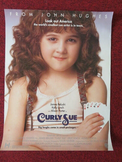 CURLY SUE US ROLLED (22"x17") POSTER JOHN HUGHES JIM BELUSHI KELLY LYNCH 1991 Movie posters
