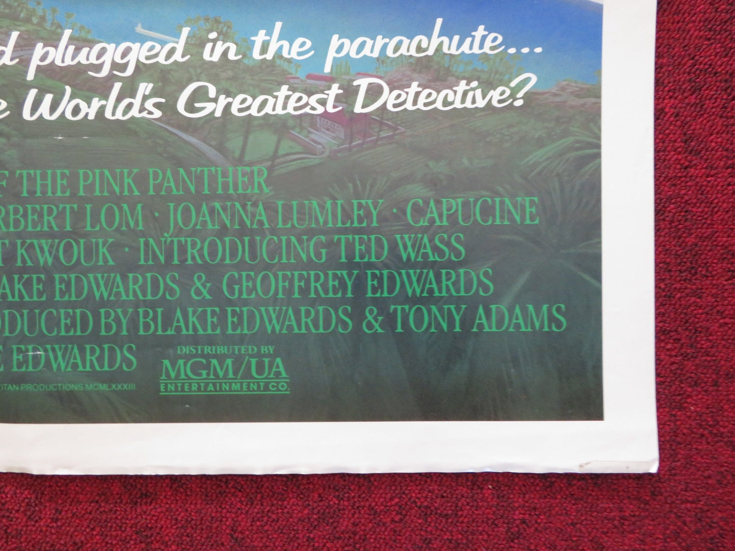 CURSE OF THE PINK PANTHER FOLDED US ONE SHEET POSTER BLAKE EDWARDS D. NIVEN 1983 Rendezvous Cinema Movie posters