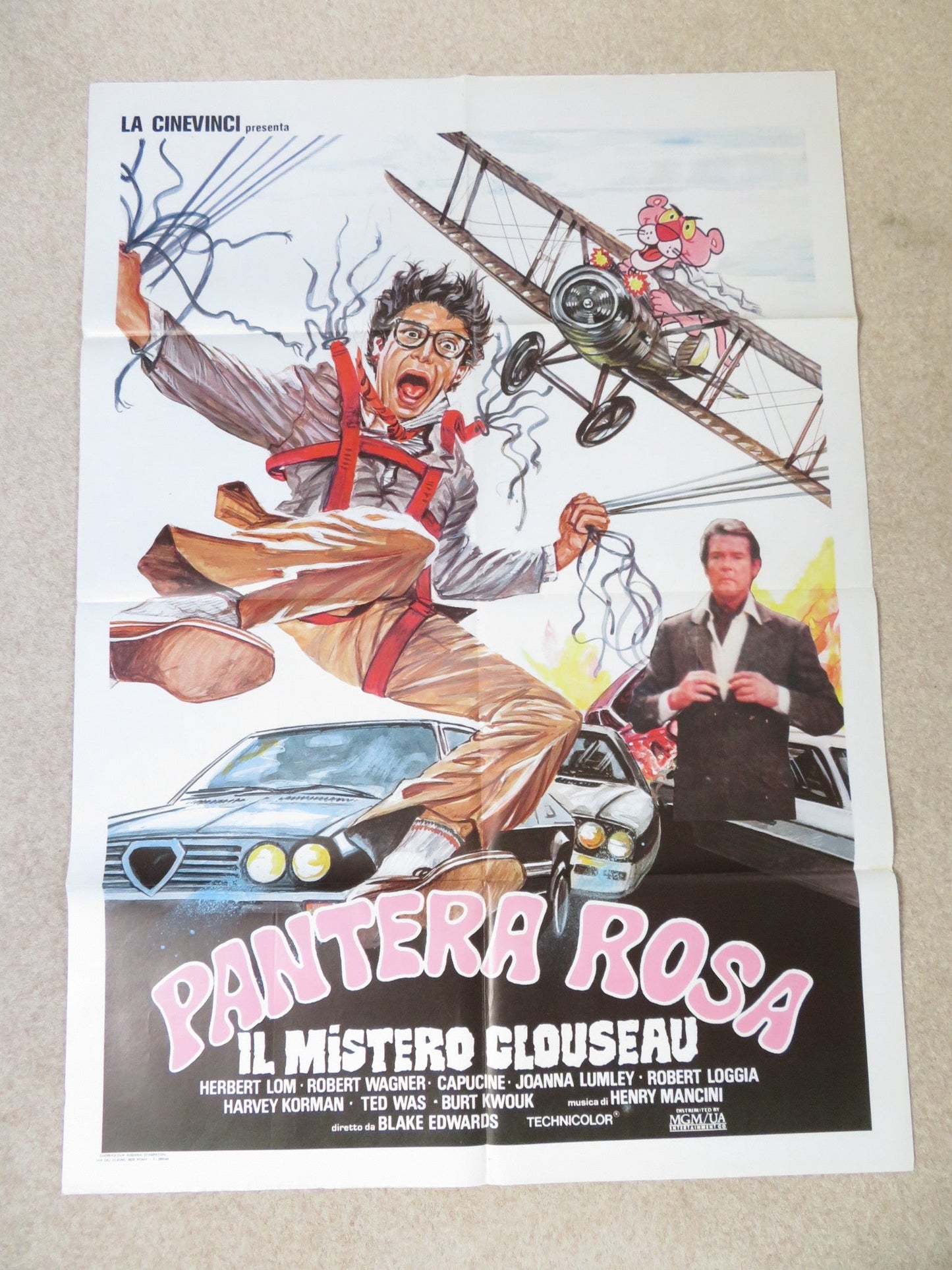 CURSE OF THE PINK PANTHER ITALIAN 2 FOGLIO POSTER DAVID NIVEN ROBERT WAGNER 1983 Rendezvous Cinema Movie posters