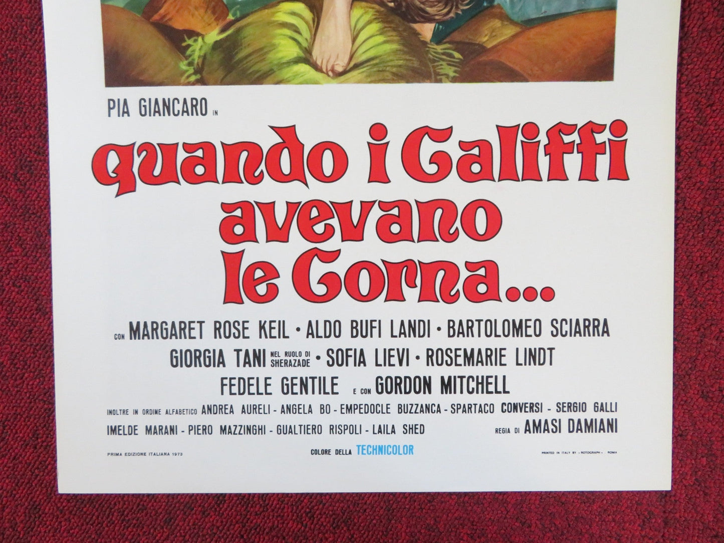 CURSE OF THE RED BUTTERFLY ITALIAN LOCANDINA POSTER PIA GIANCARO 1973 Rendezvous Cinema Movie posters
