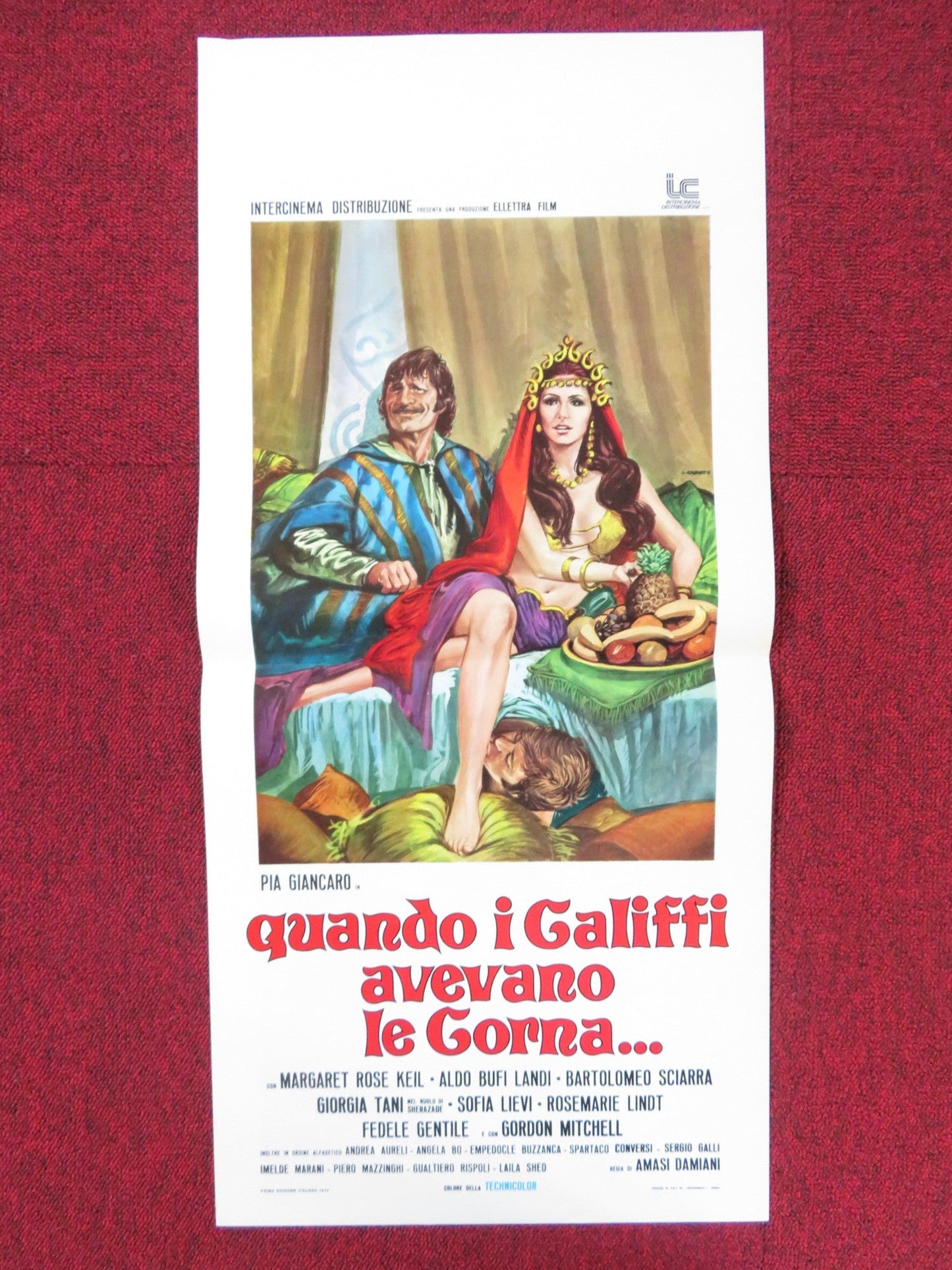 CURSE OF THE RED BUTTERFLY ITALIAN LOCANDINA POSTER PIA GIANCARO 1973 Rendezvous Cinema Movie posters