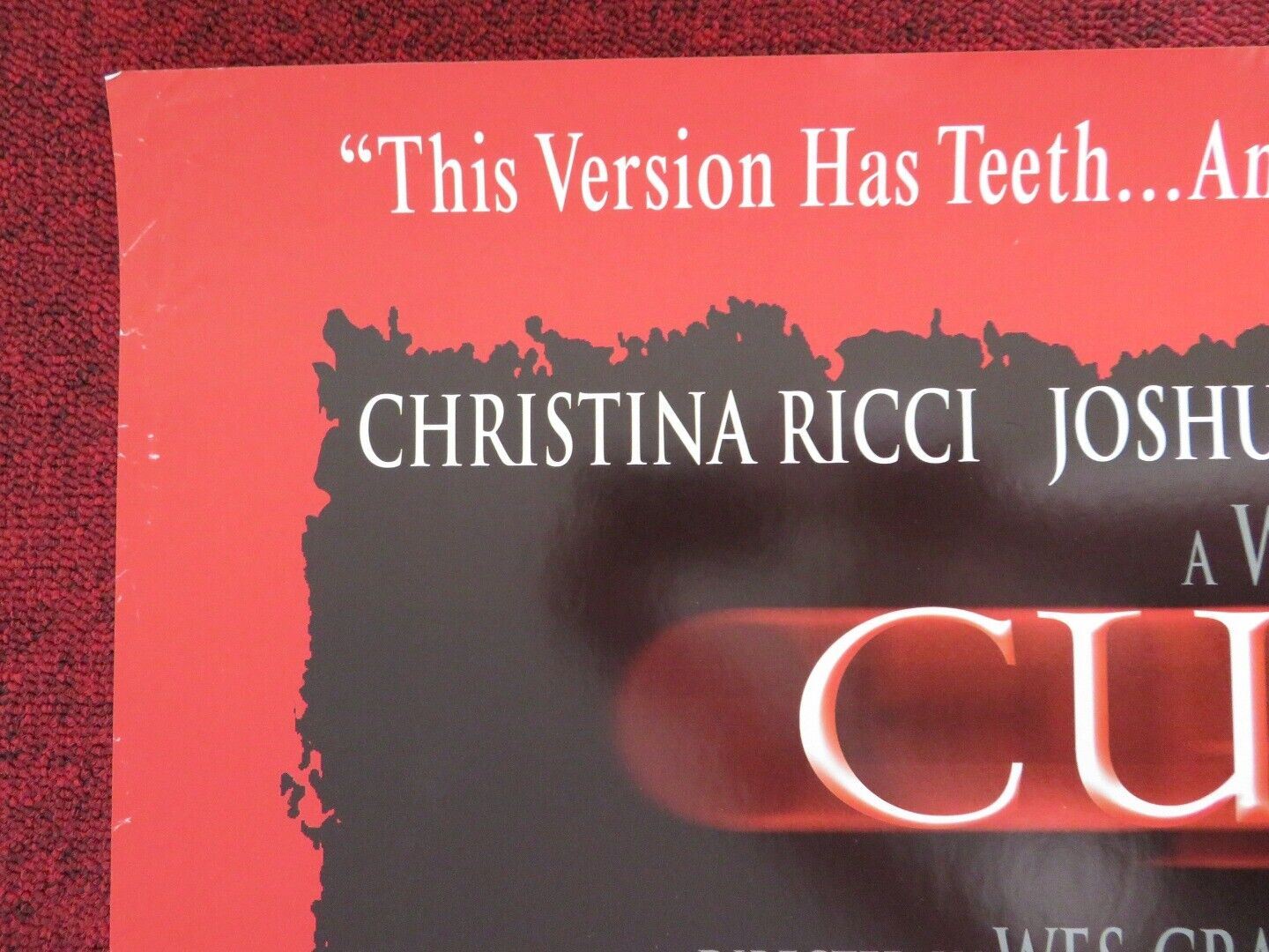 CURSED DVD US ONE SHEET POSTER ROLLED WES CRAVEN CHRISTINA RICCI 2005 Movie posters