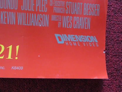 CURSED DVD US ONE SHEET POSTER ROLLED WES CRAVEN CHRISTINA RICCI 2005 Movie posters