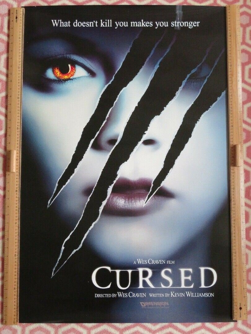 CURSED US ONE SHEET ROLLED POSTER WES CRAVEN JESSE EISENBERG 2005 Movie posters