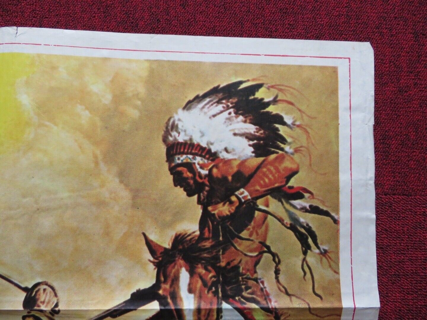 CUSTER OF THE WEST FOLDED ARGENTINA ONE SHEET POSTER ROBERT SHAW MARY URE 1967 - Rendezvous Cinema