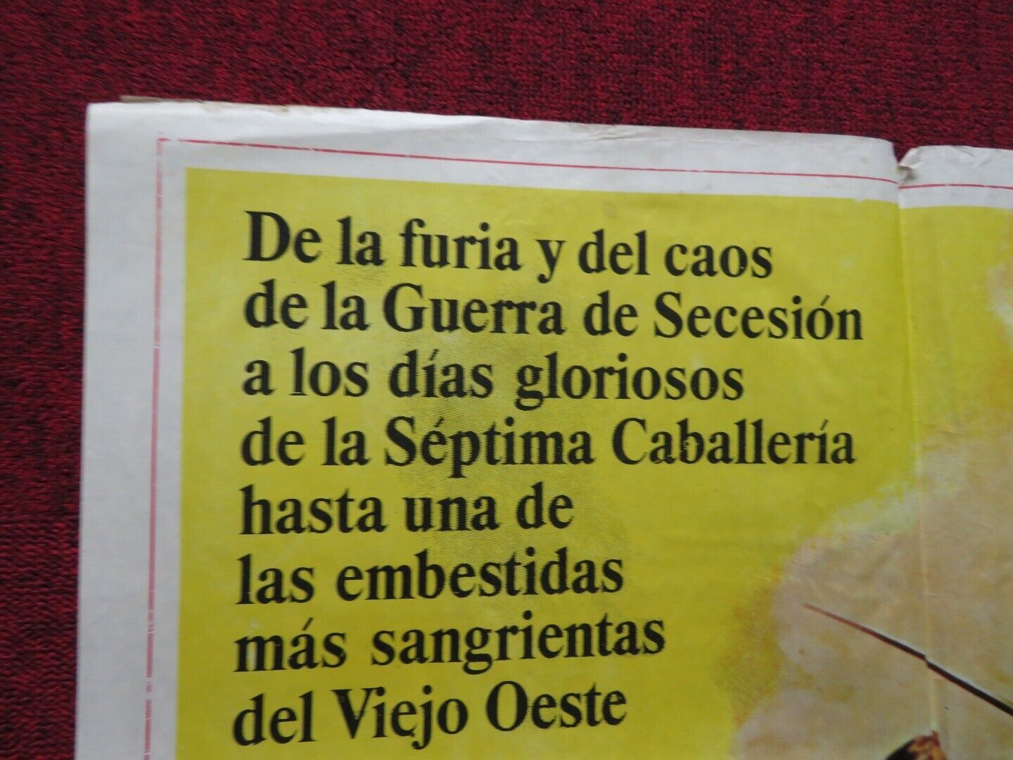 CUSTER OF THE WEST FOLDED ARGENTINA ONE SHEET POSTER ROBERT SHAW MARY URE 1967 - Rendezvous Cinema