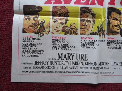 CUSTER OF THE WEST FOLDED ARGENTINA ONE SHEET POSTER ROBERT SHAW MARY URE 1967 - Rendezvous Cinema