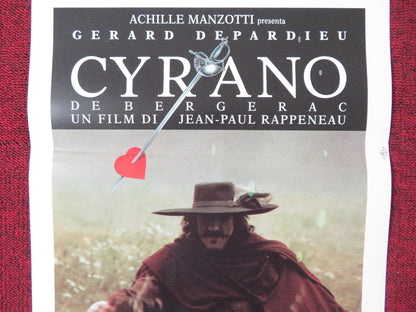 CYRANO DE BERGERAC ITALIAN LOCANDINA POSTER GERARD DEPARDIEU JACQUES WEBER 1990 Rendezvous Cinema Movie posters