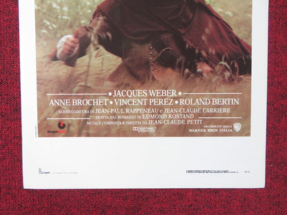 CYRANO DE BERGERAC ITALIAN LOCANDINA POSTER GERARD DEPARDIEU JACQUES WEBER 1990 Rendezvous Cinema Movie posters