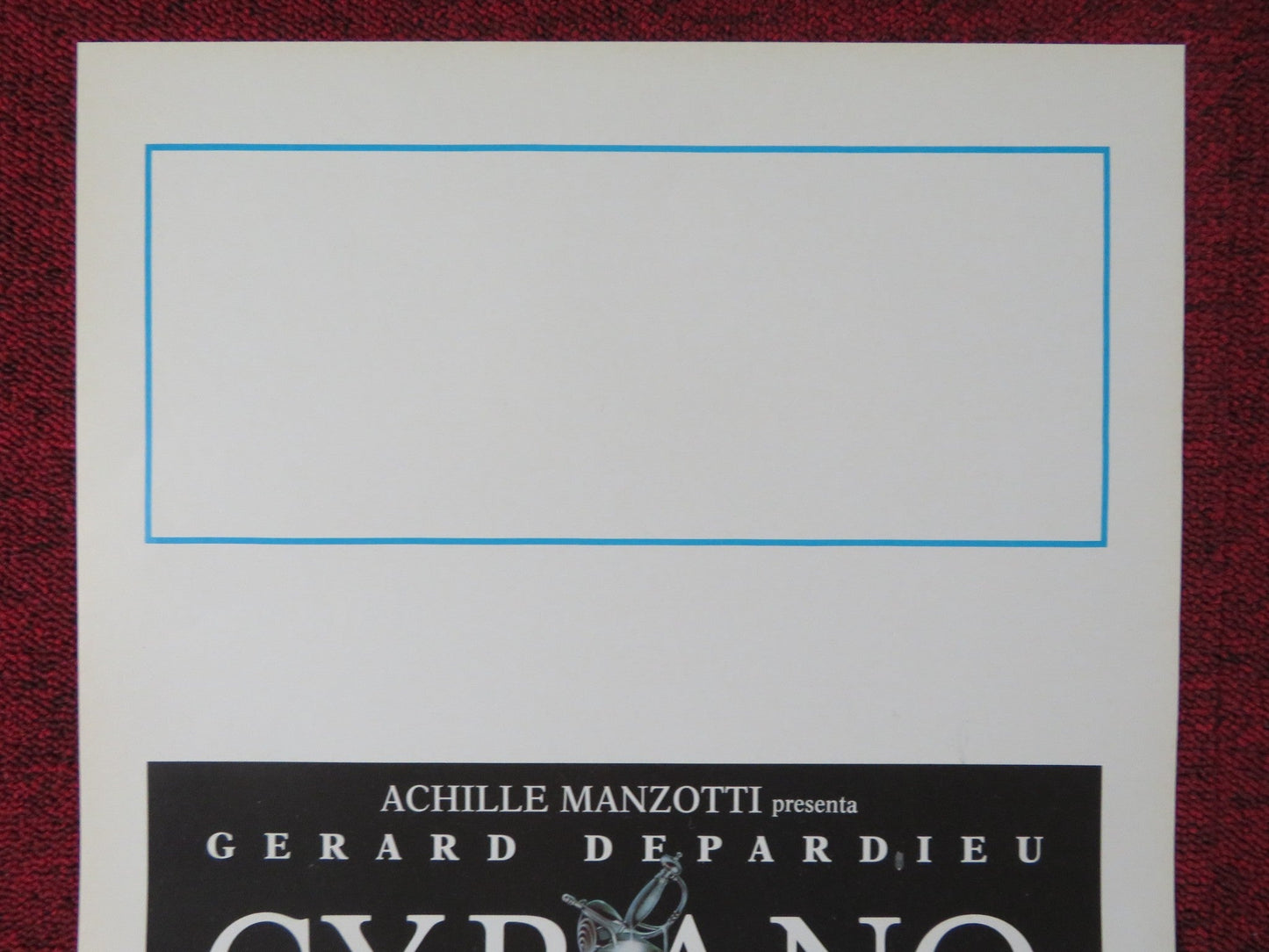 CYRANO DE BERGERAC ITALIAN LOCANDINA POSTER GERARD DEPARDIEU JACQUES WEBER 1990 Rendezvous Cinema Movie posters