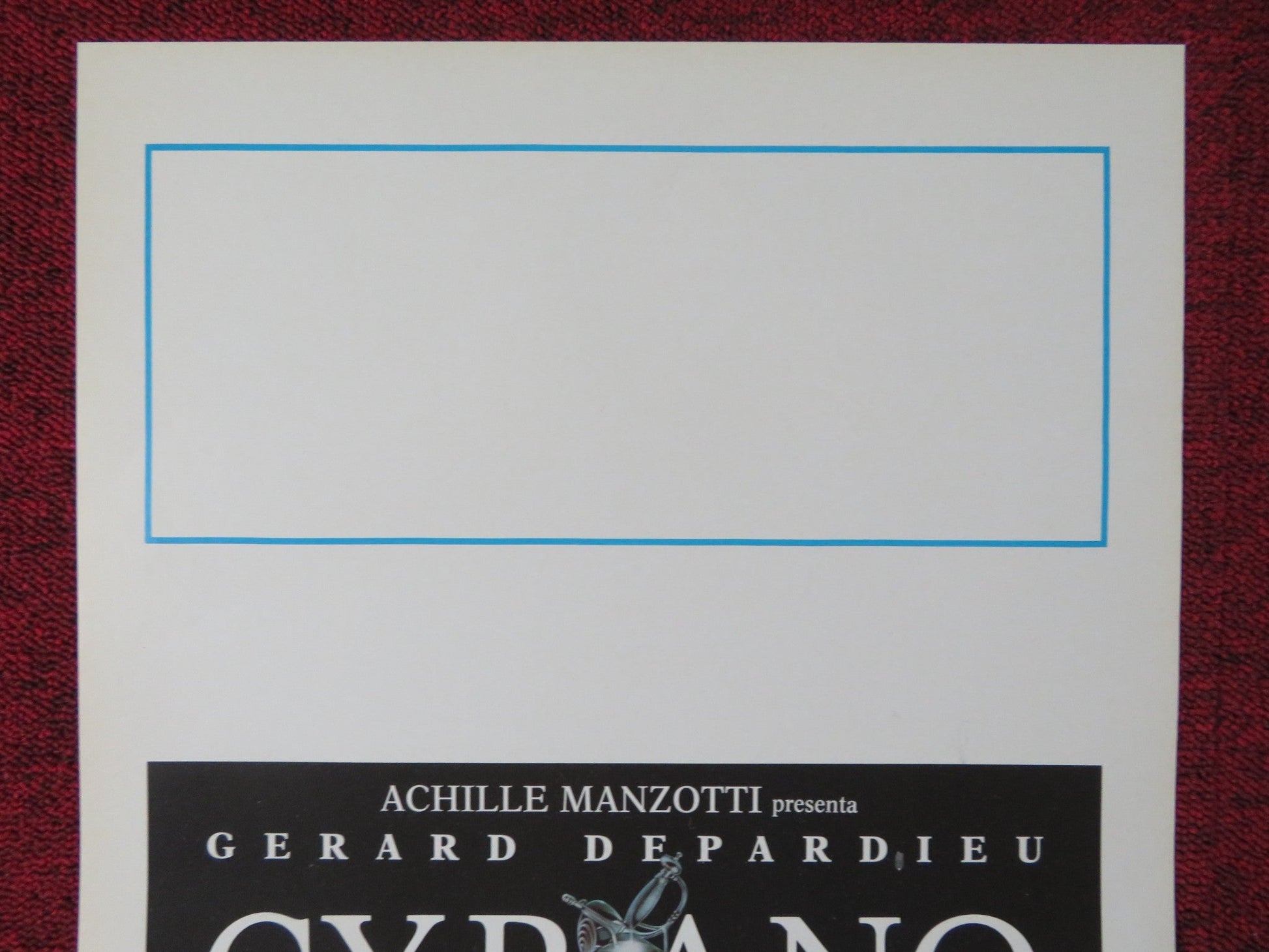 CYRANO DE BERGERAC ITALIAN LOCANDINA POSTER GERARD DEPARDIEU JACQUES WEBER 1990 Rendezvous Cinema Movie posters