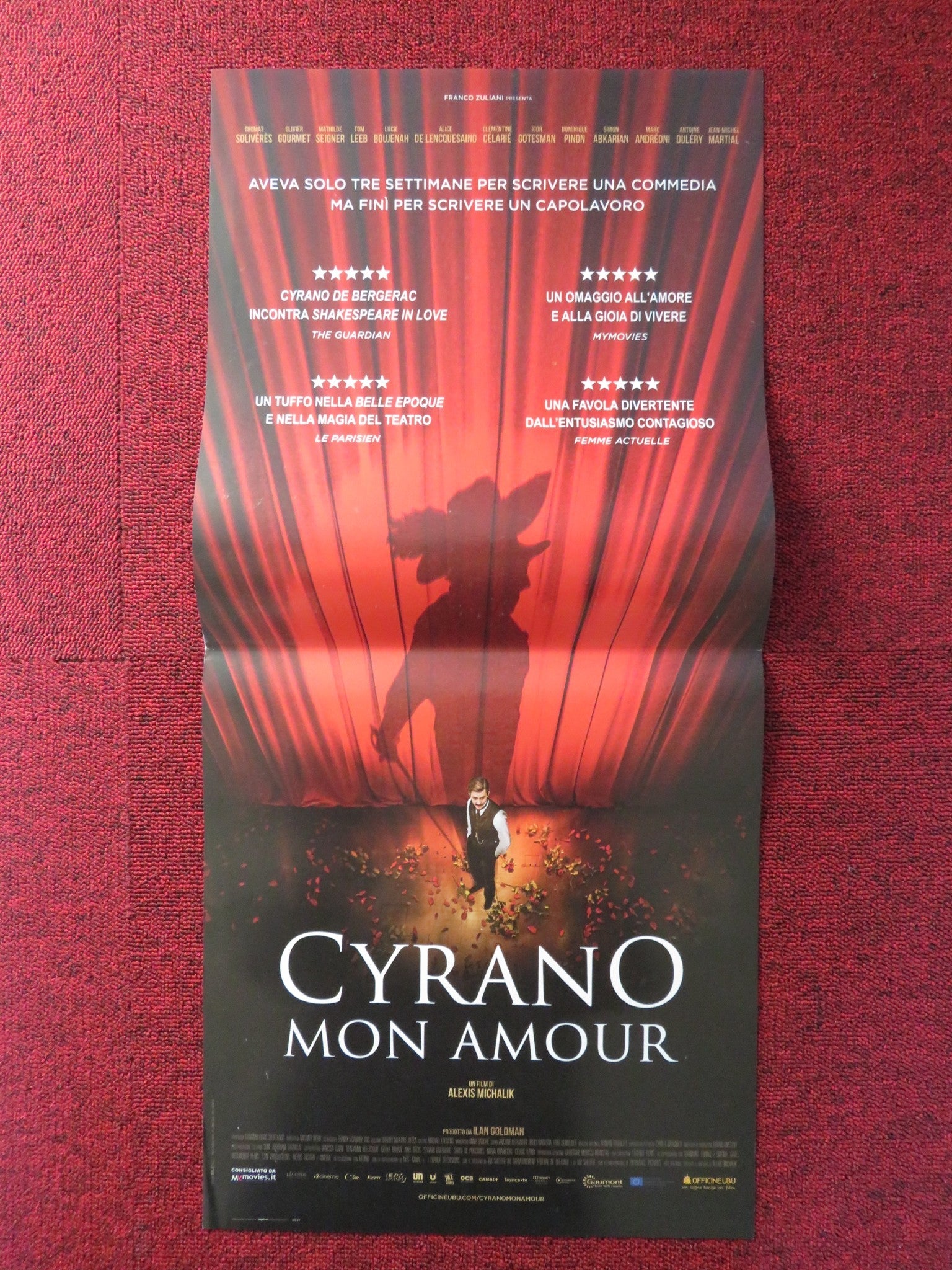 CYRANO MY LOVE ITALIAN LOCANDINA POSTER THOMAS SOLIVERES OLIVIER GOURMET 2018 Rendezvous Cinema Movie posters